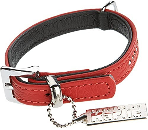 Karlie Halsband Vintage Strass L: 24 cm B: 10 mm rot einreihig
