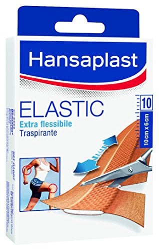 Hansaplast Striscia Cerotti ELASTIC, Cerotti impermeabili e flessibili per le articolazioni, Cerotto rotolo traspirante che si adatta ai movimenti, 1 confezione da 1 m x 6 cm