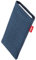 fitBAG Jive Blau Handytasche Tasche aus Textil-Stoff mit Microfaserinnenfutter für Apple iPhone 6 / 6S / 7 mit Apple Silikon Case