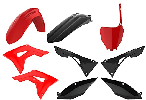Polisport Suzuki RMZ 250 - Modelles 2019-20-RMZ 450-2018-20 - MX Replica Kunststoff-Kit Rot und Schwarz