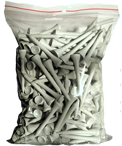 Golf TEES - 54 mm (2 1/8) - 250 Stück - Holz - Farbe: weiß