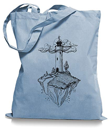Lighthouse Island - Leuchtturm Moin Tragetasche/Bag/Jutebeutel WM1