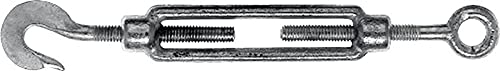 Spannschloss DIN 1480 M20 L.367-497mm m.Hak.u.Öse ZN VE=5 St.