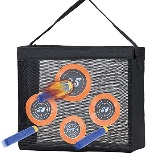 Foam Blasters Portable Practice Target Bag Storage Carry Target Pouch for Nerf Guns N-Strike Elite/Mega/Rival Series