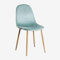 SKLUM Chaise de Salle à Manger en Velours Glamm Bois Naturel Vert Sapin