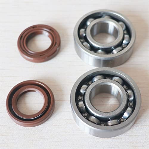 Kit de rodamientos de bolas ranurados con sello de aceite del cigüeñal compatible con motosierra Sti-hl MS230 MS250 MS 230 250