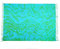 SAIVONA Pareo Sarong Strandtuch Damen - Wickelrock Strand - Handtuch Blickdicht als Wickeltuch oder Handtuchkleid und Wickelkleid Damen - Handarbeit aus Fair Trade Herstellung Batik Petrol Töne