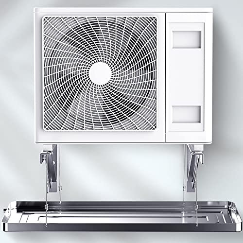 Fadiadem Air Conditioner Drain Pan, Stainless Steel Drainage Tray, Condensate Drip Tray with Drain Pipes, Universal Window Air Conditioner Drain Kit for Collecting and Releasing water