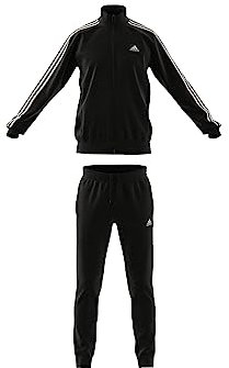 adidas Uomo Basic 3-Stripes French Terry Track Suit, black, S