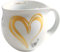 Jumbotasse Colani großer Kaffeebecher Jumbobecher XXL Tasse Porzellan Colani Herz Gold 600ml