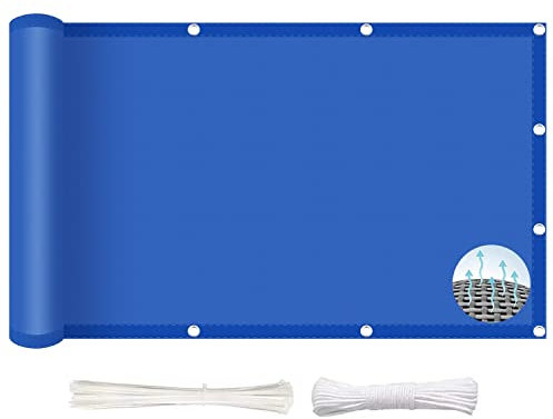 Shade Cover Sunscreen Awning 2.2 x 4.5 m,Outdoor Rectangle Terrace Sunscreen, Sunscreen Sunsail Shade,Rectangle Resistant Outdoor Sunscreen, for Garden/Pool/Terrace/Balcony, Blue