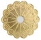 Tiazza Lot de 10 rondelles classiques en laiton pour décoration de meubles (laiton)