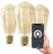 CALEX Smart LED Lampe, E27, ST64, Gold Filament, warmweißes Licht, dimmbar, WLAN App- & Sprachsteuerung, 3er Pack