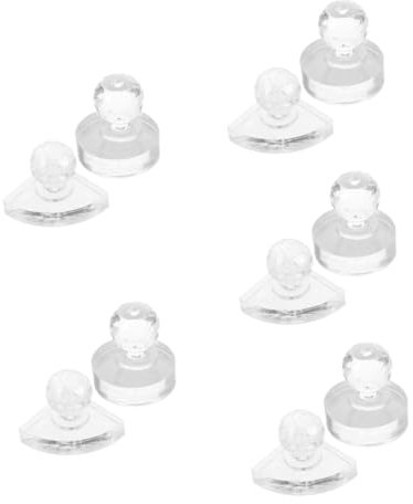 10 Stk Lidschatten-Plattenwerkzeug Pulverstampfer Kosmetikstempel Lidschatten-Paletten-Spenderwerkzeug Rouge-Pressstempel Make-up-Puder-Reparaturwerkzeug Acryl Transparent Baluue