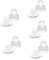 10 Stk Lidschatten-Plattenwerkzeug Pulverstampfer Kosmetikstempel Lidschatten-Paletten-Spenderwerkzeug Rouge-Pressstempel Make-up-Puder-Reparaturwerkzeug Acryl Transparent Baluue