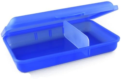 Buchsteiner Klickbox FLACH mit Inneneiteilung | 1 Trennsteg | Brotdose | Lunchbox | Aufbewahrungsdose | Frischhaltedose | spülmaschinenfest (7665b)