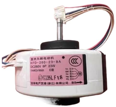 Motor de ventilador de CC for aire acondicionado, motor de CC, compatible con Daikin KFD-280-23-8A KFD-280-23-8B KFD-280-23-8C KFD-280-23-8F, piezas de repuesto de aire acondicionado(KFD-280-23-8A)