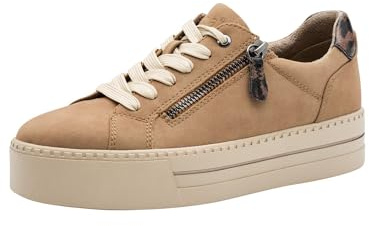 Jana Damen Plateau Sneaker mit Reißverschluss Vegan