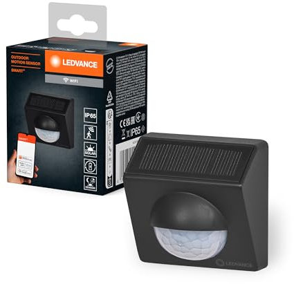 LEDVANCE SMART+ WiFi Outdoor-Bewegungsmelder, IP65, Kunststoff, dunkelgrau, 4-Pack