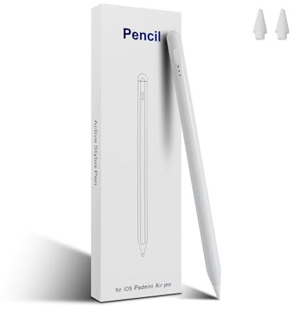 Lápiz capacitivo para iPad de 10 y 9ª generación para Apple iPad, compatible con iPad Pro de 11 pulgadas (1/2/3/4 generación), iPad Pro de 12,9 pulgadas (3/4/5/6 generación), iPad Air (4/5