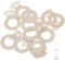 AMOYER 12pcs Wine Glass Charms Paper Ring Glass Markers Tags Identification Cocktail Champagne Name Tags Hen Party Wedding Decor