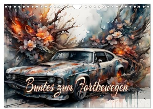 Buntes zum Fortbewegen (Wandkalender 2026 DIN A4 quer), CALVENDO Monatskalender: Vereinigung von Technik und Natur mit KI erstellt. (CALVENDO Mobilitaet)