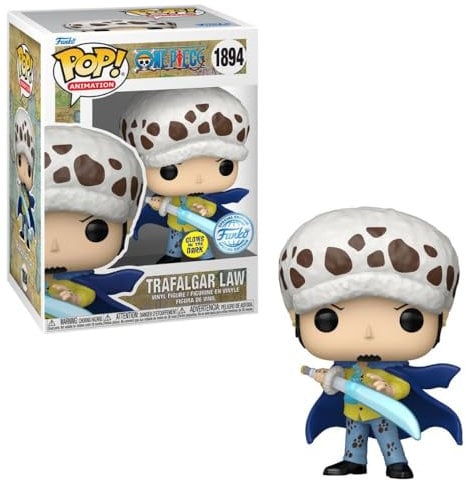 Funko Pop! One Piece Trafalgar Law with Blue Anesthesia Glow in The Dark Vinyl Figure