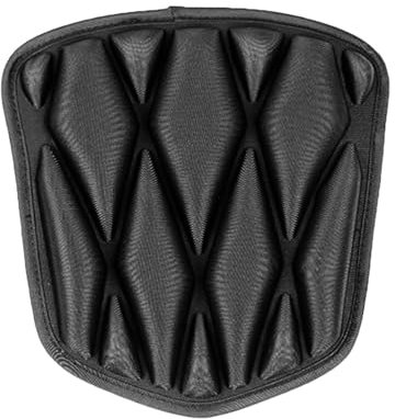 Dioeazh Coussin de Siège de Moto, Coussin de Selle Moto en Eva Absorption d'amortisseur, Antidérapant, Confortable Respirant pour Moto Cruiser Siège Passager 20x23 cm