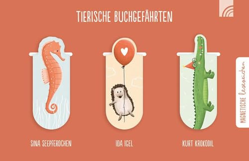 Tierische Buchgefährten: Magnetische Lesezeichen