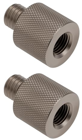 SG Store 2 Pièces Adaptateur d'antenne Télescopique 3/8x24 UNF Femelle vers M10x1,5 Mâle Utilisé pour Connecter La Base D'antenne Magnétique CB