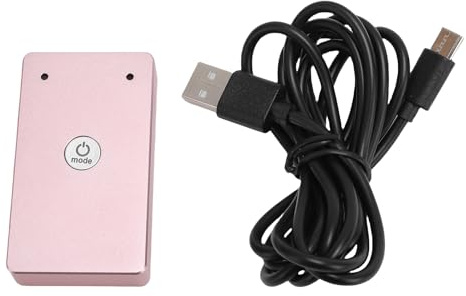 Fabater USB-Mikrofon, 360° Omnidirektionales Kabelloses Mikrofon, Zweikanal-Mikrofon mit Rauschunterdrückung für Online-Meeting, Unterricht, Live-Streaming, Videoaufzeichnung (Roségold)