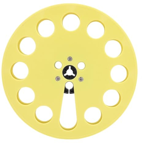 Universal 1/4 7 Zoll Aufwickelspule für Studer TEAC Bandspieler, 12 Loch ABS Leerspule Ersatzteil für Tonbandgerät Audio Recorder Wartung Teil (Gelb)