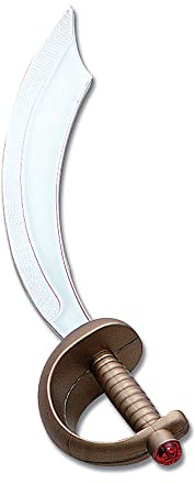 Bristol Novelty BA004 Arabian Sword Gold/Silver, Unisex-Adult, One Size Halloween