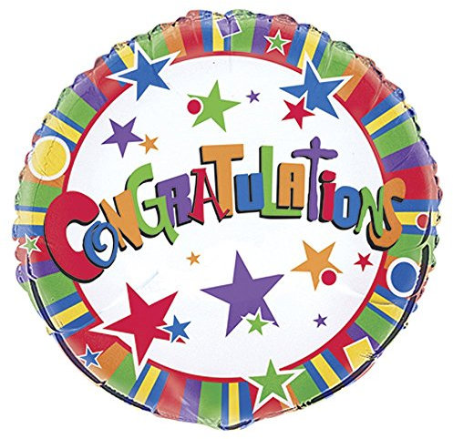 45,7 cm Folie Twinkle Congrats Ballon