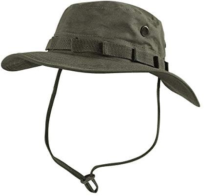 Commando Industries US Army Tropen Hut Boonie Hat Buschut Ripstop Schlapphut (Oliv/XL)