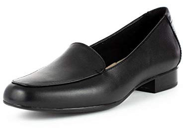 Clarks Damen Juliet Lora Mokassin, Schwarz Black Leather Black Leather, 41 EU