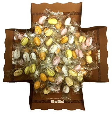Confetti Macedonia 5 Gusti Incartati Singolarmente - con vera frutta, solo coloranti naturali, senza glutine - Vassoio da g 500 (95 confetti) - Certificati Kosher