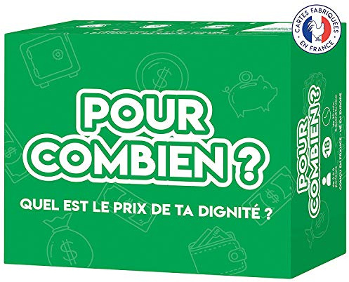Für Combi? | was ist der Preis deiner Würde ? | Leiden Sie für Alles vorbereitet für Geld? | Spiel 400 lustige Karten schwarz | Gesellschaftsspiel Apero & Abends OriginalCup®