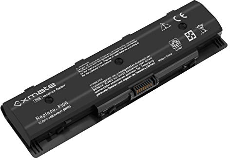 Exmate PI06 P106 PI06XL PI09 710416-001 710417-001 Batterie pour HP Pavilion 14-E000 15-E000 17-E000 17-E100 HP Envy 15 15T 17 Ordinateur Portable[10.8V 4400mAh]