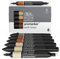Winsor & Newton 0290160 Professional Earth Tones Marker Set, Khaki/Sandstone/Tan/Terracotta/Walnut/Umber