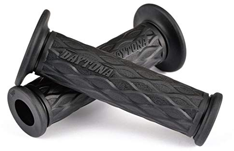 DAYTONA Motorrad Griffgummi Set GGD-NAMI, 7/8“ (22,2mm), 125mm, offenes Ende, schwarz