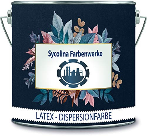Sycolina Farbenwerke Latexfarbe Bunt Dispersionsfarbe strapazierfähige Wandfarbe in vielen hochwertigen Farben (10 l, Beige)
