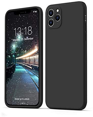 GOODVISH Cover per iPhone 11 Pro Silicone Morbida Ultra Sottile,con Protezione per Fotocamera, Custodia Protettiva Antiscivolo Progettata per iPhone 11 Pro Case 5.8 '', Nero