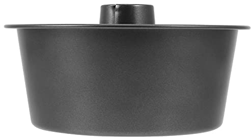 HEMOTON Angel Food Kuchenform Runde Angel Food Cake Pan mit Abnehmbarem Boden Antihaft Geriffelt Rohrpfanne Springform Chiffon Kuchen Backform DIY Backwerkzeug für Ofen Topfbacken
