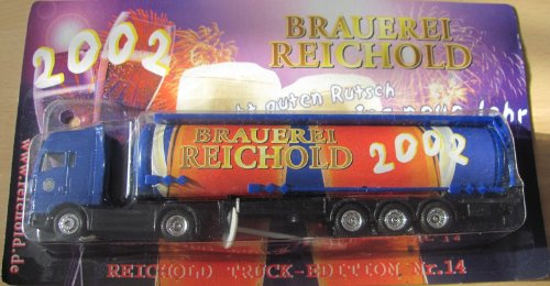 Truck - Brauerei Reichold Nr.023 - wünscht Guten Rutsch ins Neue Jahr 2002 - Man - Sattelzug mit Tankauflieger