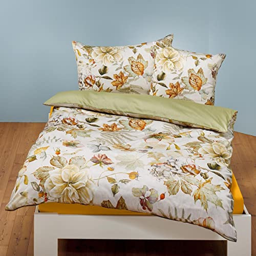 Traumschlaf Mako-Satin Bettwäsche Herbst 1 Bettbezug 135 x 200 cm + 1 Kissenbezug 80 x 80 cm