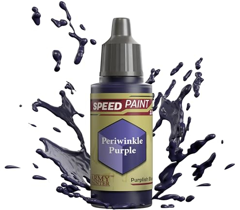 The Army Painter Speedpaint Periwinkle Purple 2.0, Peinture Acrylique Unique 18ml Solution De Peinture à Une Couche Pour Figurines Comme Warhammer 40k et Dungeons and Dragons.