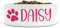 Personalised Ceramic Dog Bowl Paw Print - Ideal for Food & Water Bowls Size Small-Medium Dogs (Raspberry print, Text Style HA)