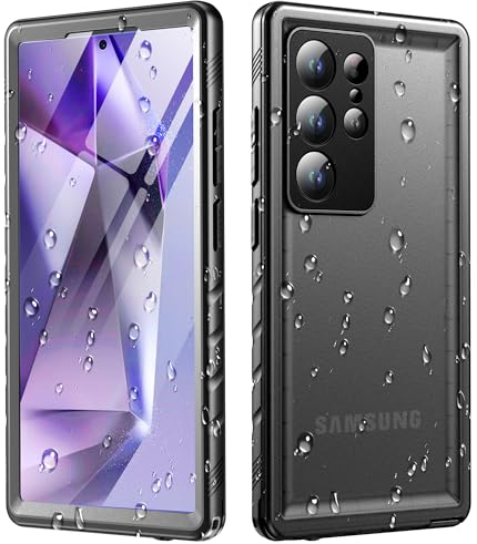 Cozycase Funda para Samsung Galaxy S24 Ultra Antigolpes Impermeable IP68-2m Anticaida 360 Completa Militar Carcasa Agua Sumergible Acuática Antipolvo Capa S 24 Ultra Waterproof Case con Protector