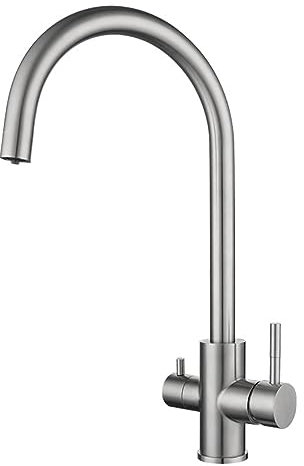 3 Way Kitchen Tap Stainless Steel Brushed 3 in 1 Kitchen Water Purifier Tap